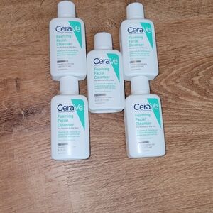 Cerave Foaming Facial Cleanser .5oz. X5